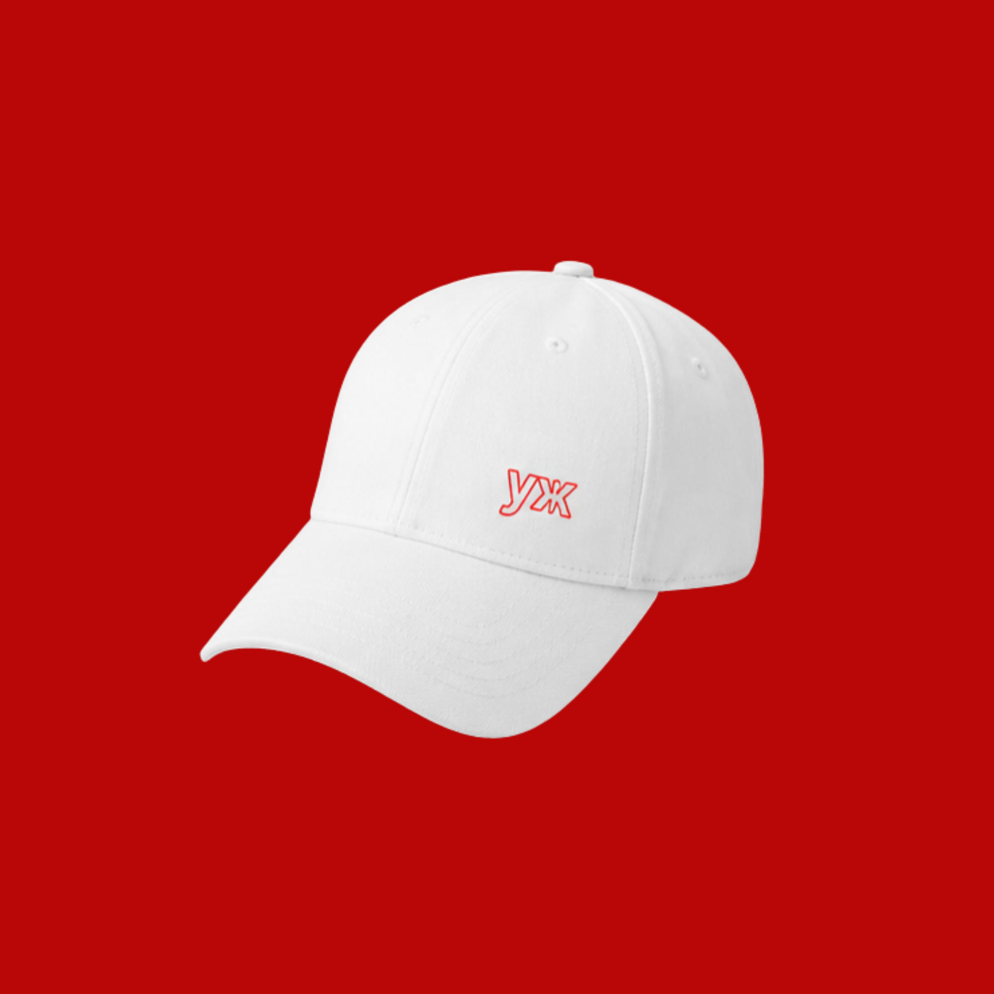 CAP WHITE / RED LINE