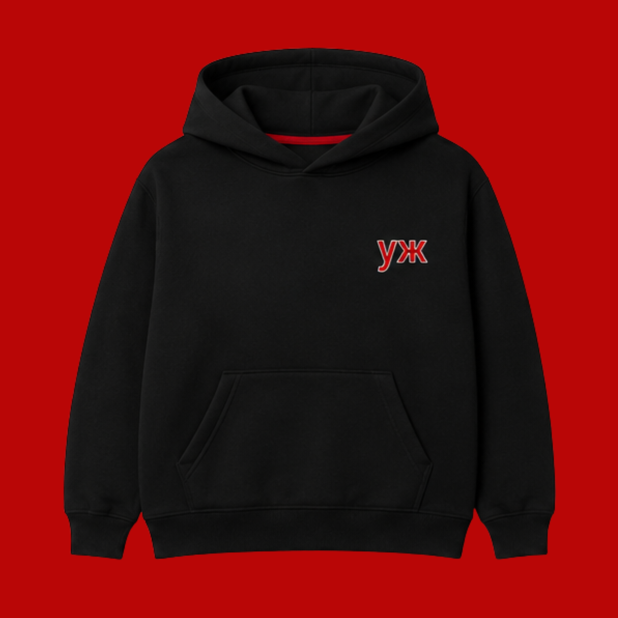 HOODIE BLACK - BIG LOGO